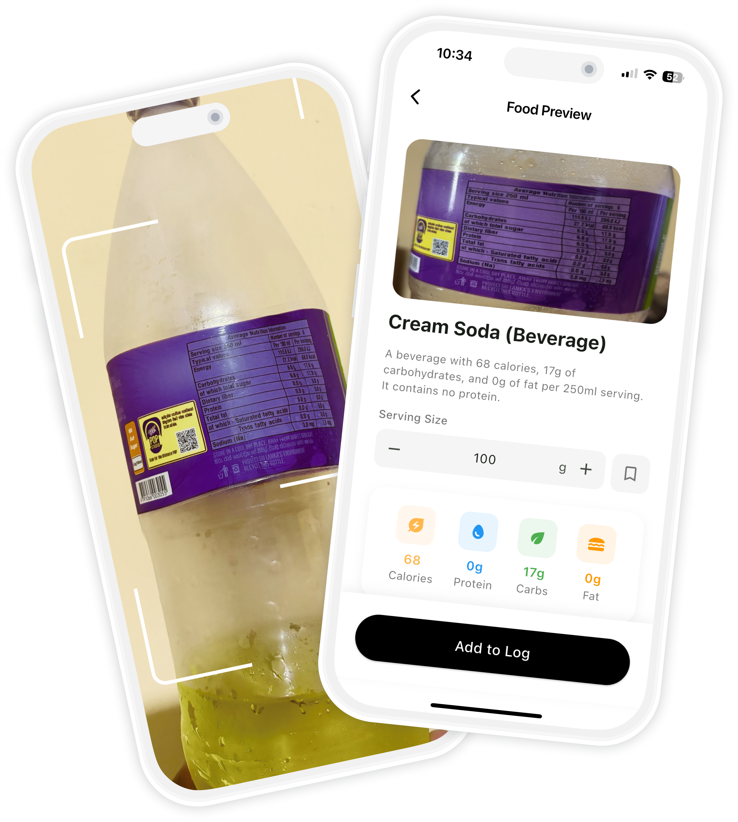 Nutrition Label Scanner - Smart Food Tracking App Hero Image